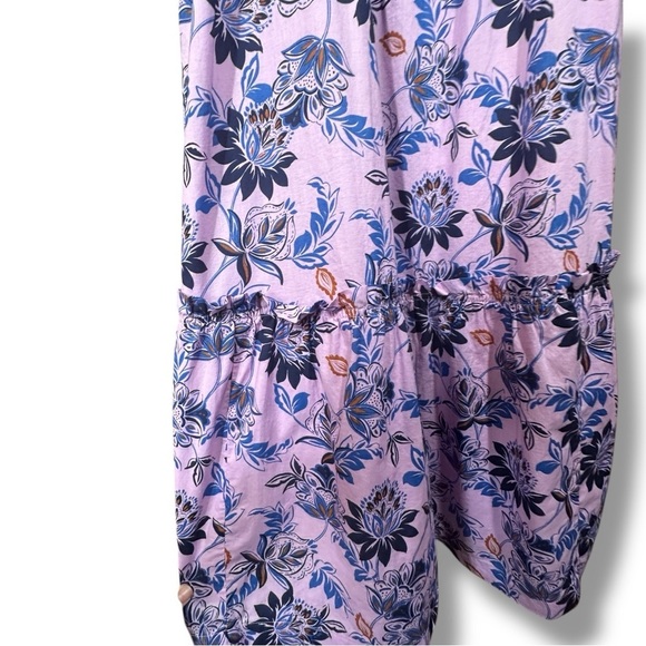 J. Crew Factory Square Neck Smocked Floral Dress Size 8 - Picture 7 of 16